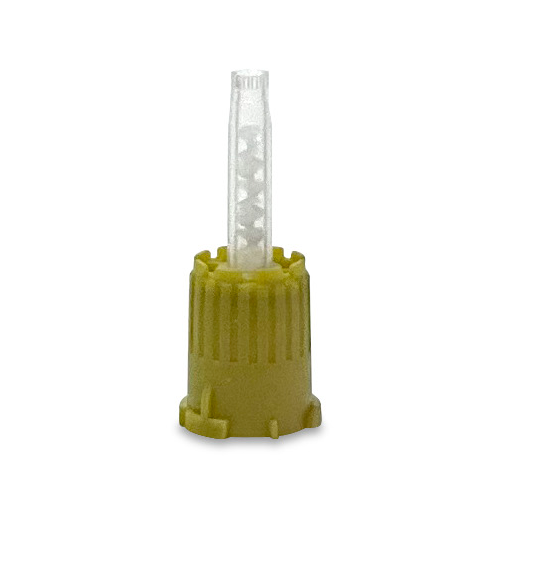 Auto-Mix Syringe Tips, Gold/Clear- 10pc | Clincians Choice