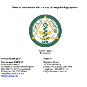 gloss composites with two polishing systems report