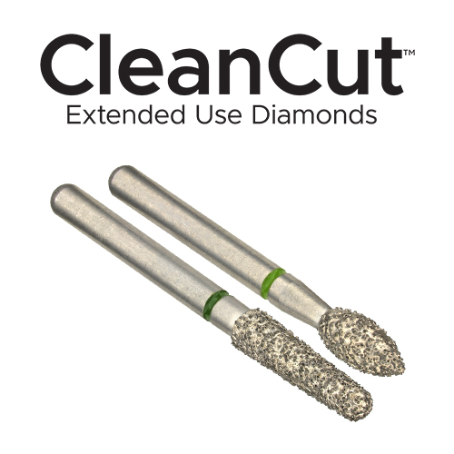 CleanCut Extended Use Diamond Burs