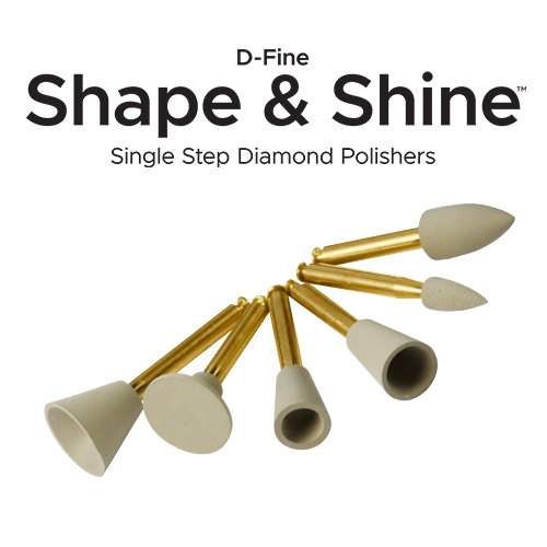 D-Fine Shape & Shine Single Step Diamond Polishers for Composite Materials