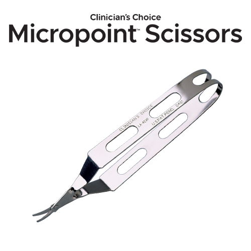 Micropoint Scissors Retraction Cord and Sutures