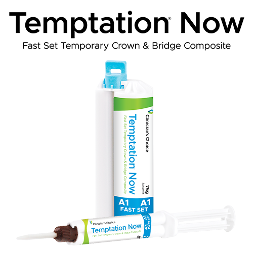 Temptation Now Fast Set Temporary Crown & Brown Composite