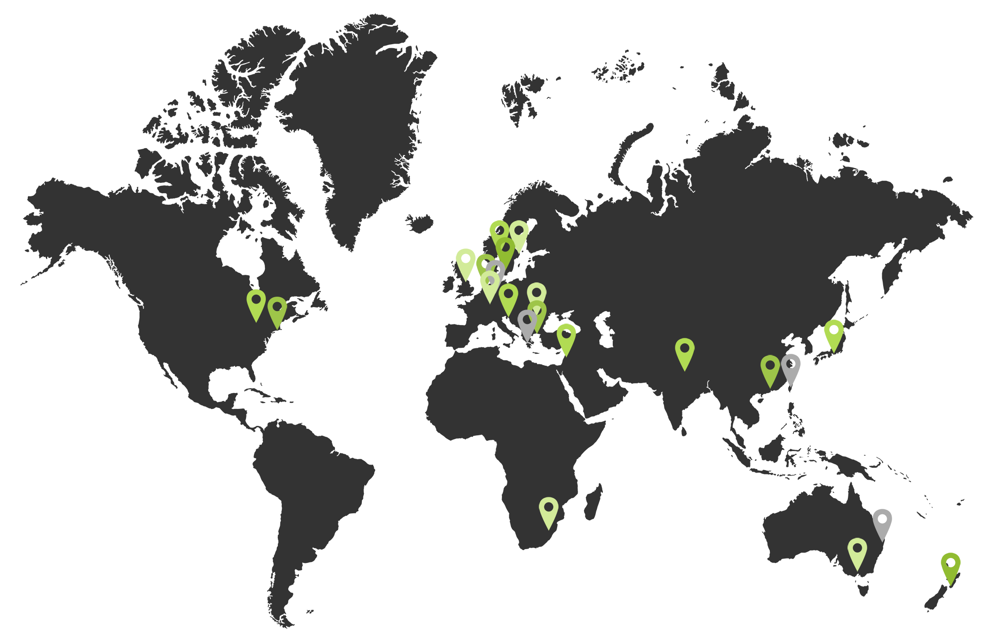 2020-Locations-World-map Global Distributors on Map