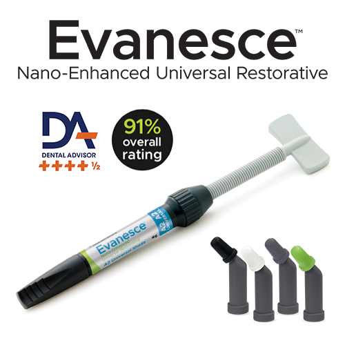 Evanesce Product with Compules - 4.5 Plus rating from Dental Advisor