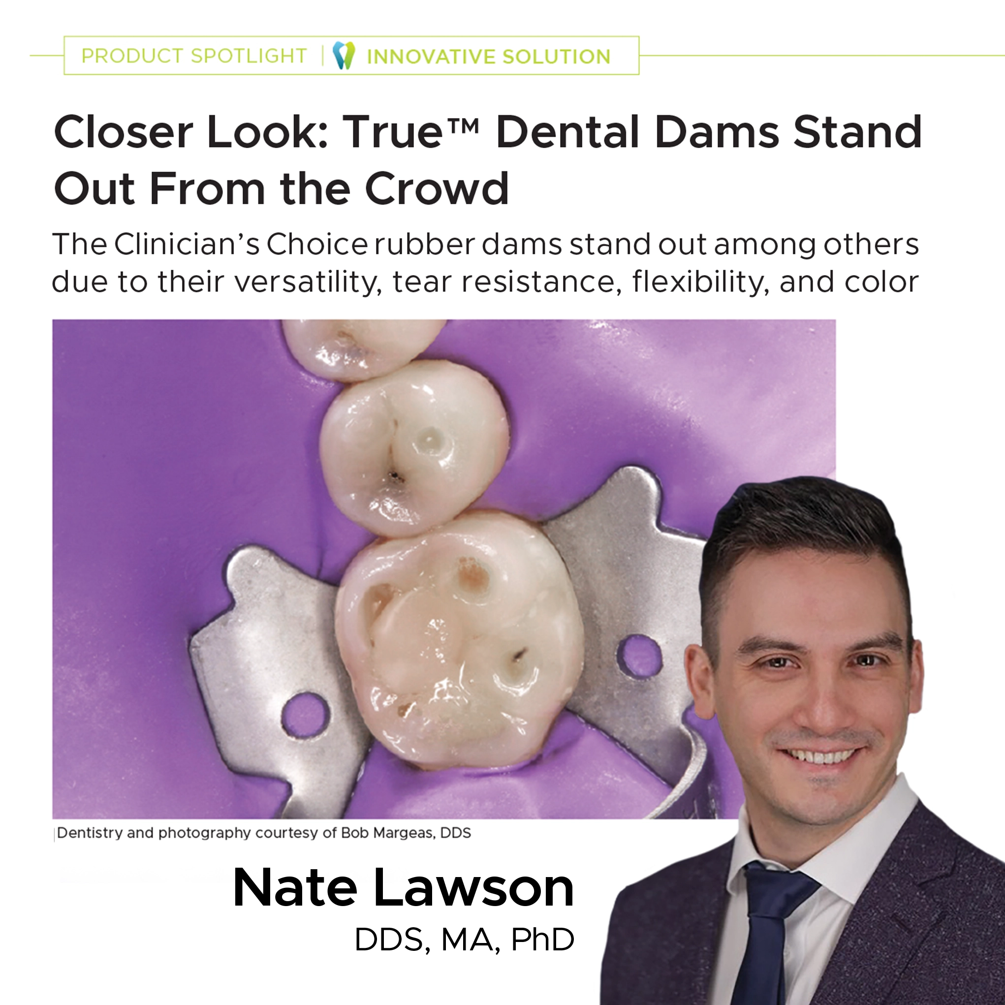 social media thumbnail Clinical Life Dr. Lawson article True Dental Dam