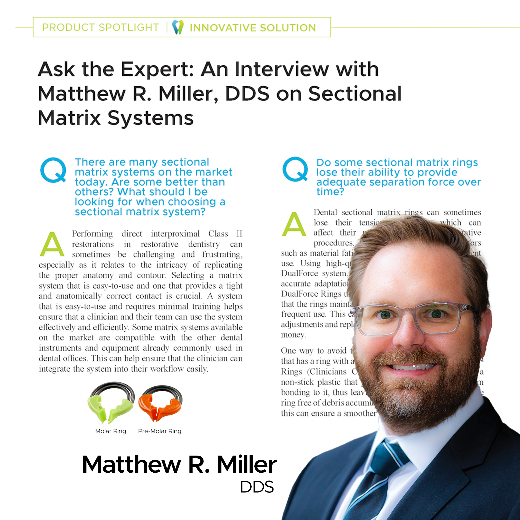 social thumbnail Clinical Life article Ask the Expert Dr. Matthew Miller DualForce Matrix System