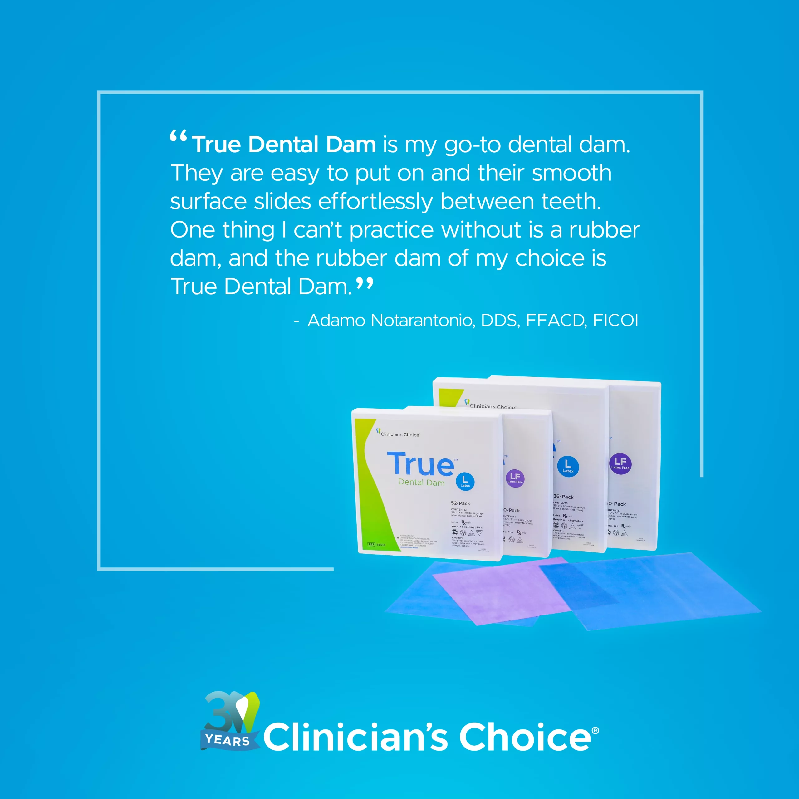 social thumbnail True Dental Dam isolation testimonial Dr. Adamo Notarantonio